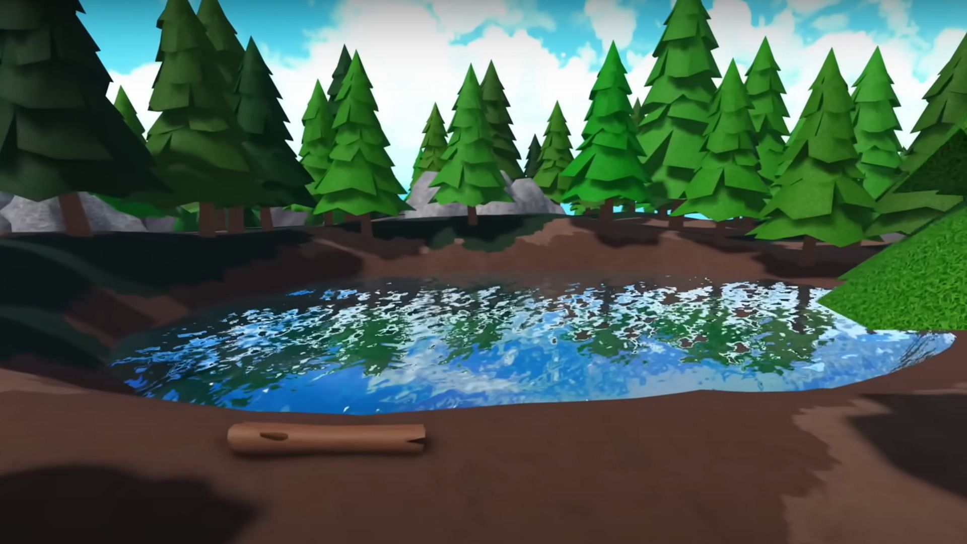The pond in Peak Camp (Image via Roblox)